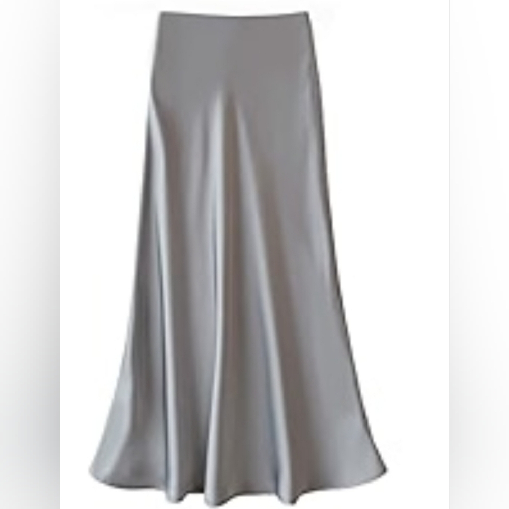 Worthington Silver Long Skirt Sleek Design